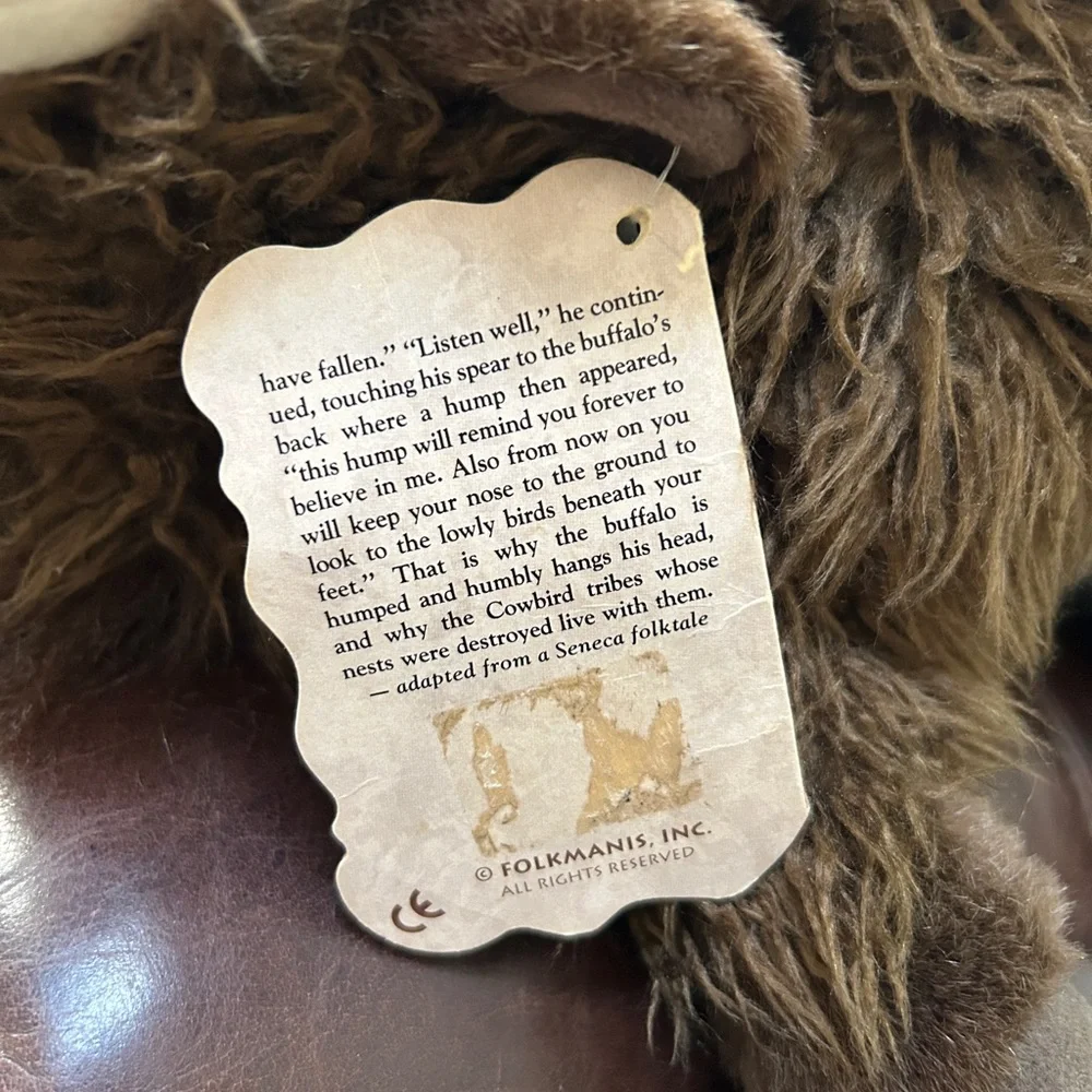 Retired Buffalo Bison Folktails Puppet by Folkmanis Inc